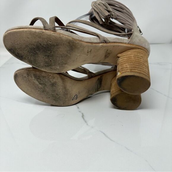 Jeffery Campbell Despina Suede Tassel Heels- Size 9 - Picture 14 of 16